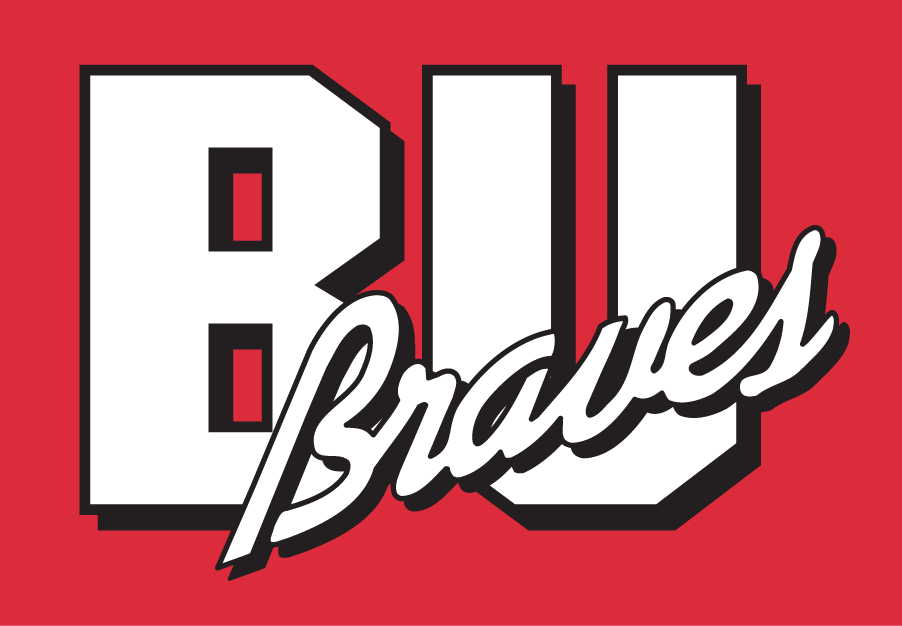 Bradley Braves 1989-2011 Primary Dark Logo decal supplier